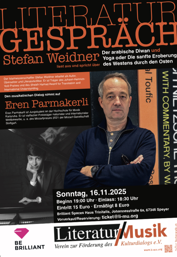 Stefan Weidner liest aus und spricht über: